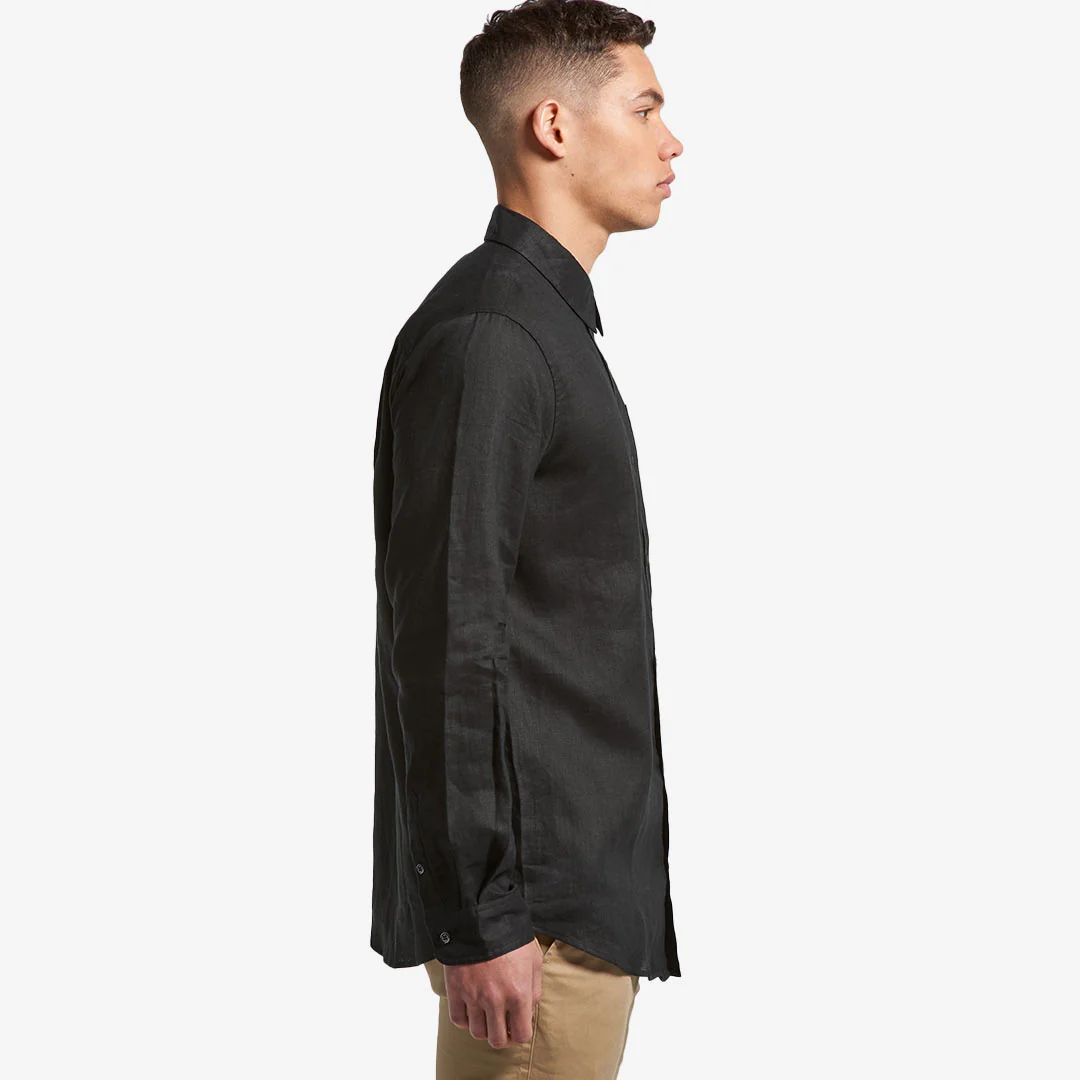 AS Colour Men's Linen Long Sleeve Shirt - Image 7