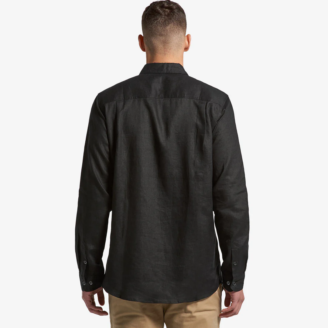 AS Colour Men's Linen Long Sleeve Shirt - Image 8