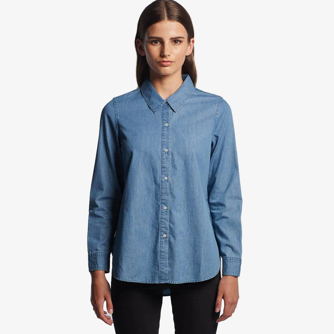 AS Colour Women's Blue Denim Shirt - Image 3
