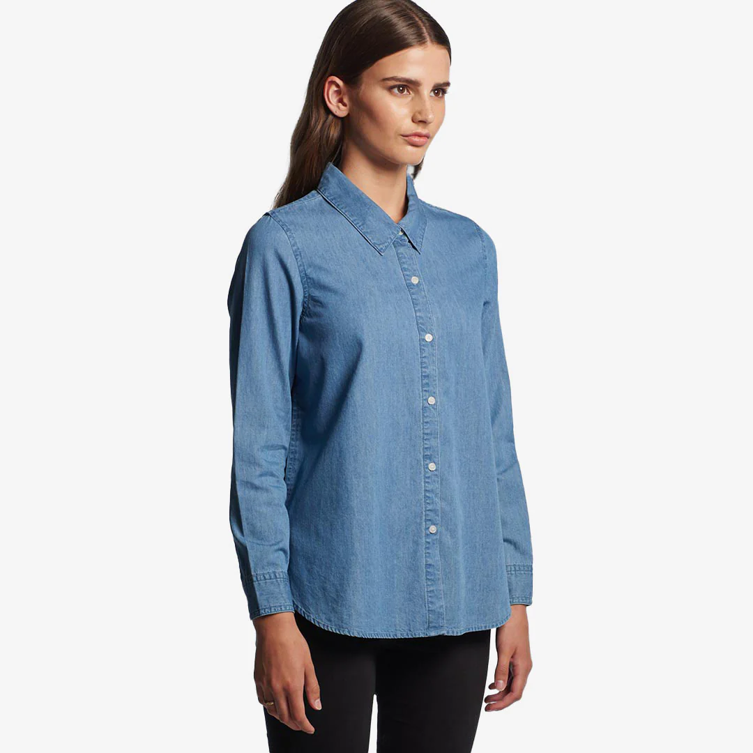 AS Colour Women's Blue Denim Shirt - Image 4
