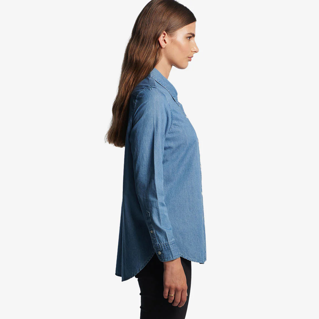 AS Colour Women's Blue Denim Shirt - Image 5