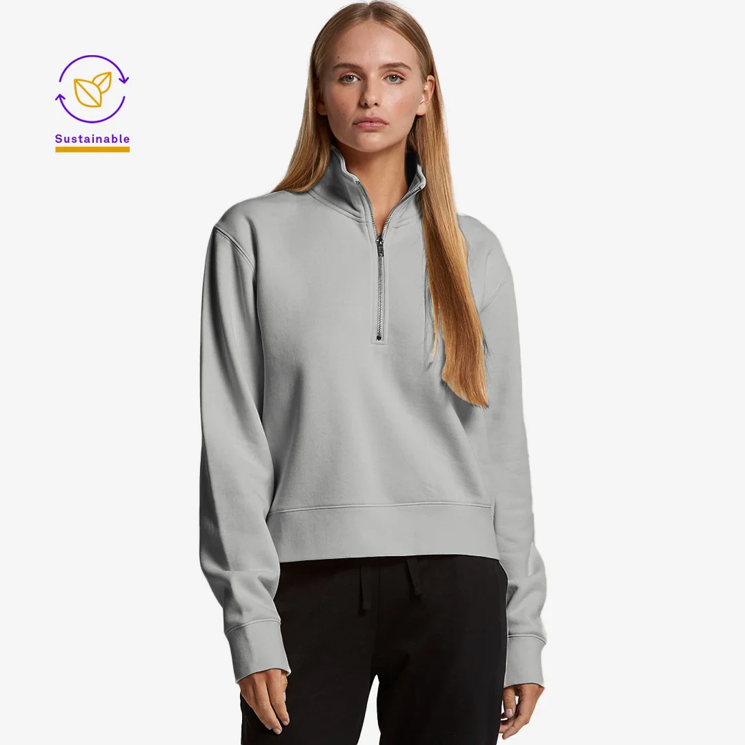 AS Colour Women's Stencil Half Zip Fleece Pullover - Image 12
