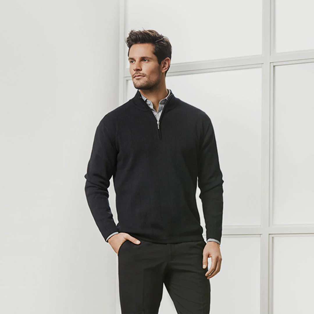 Biz Collection Men's 80/20 Wool-Rich Pullover - Image 6