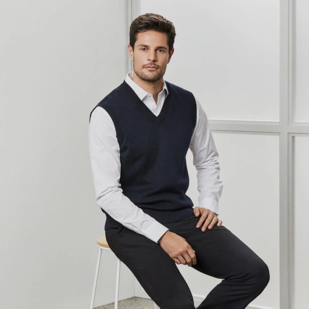 Biz Collection Men's Woolmix Vest - Image 8