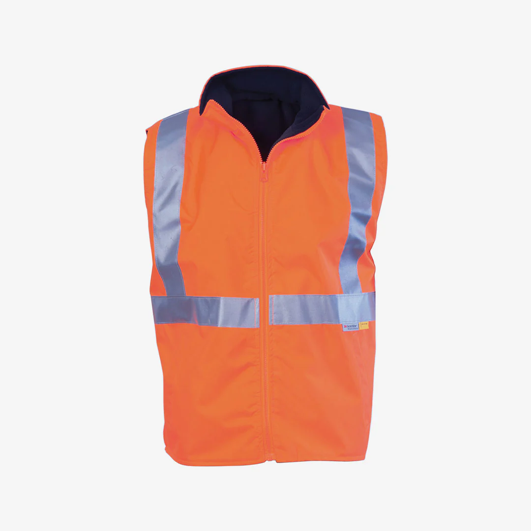 DNC HiVis Reversible Safety Vest with 3M R/Tape - Image 3