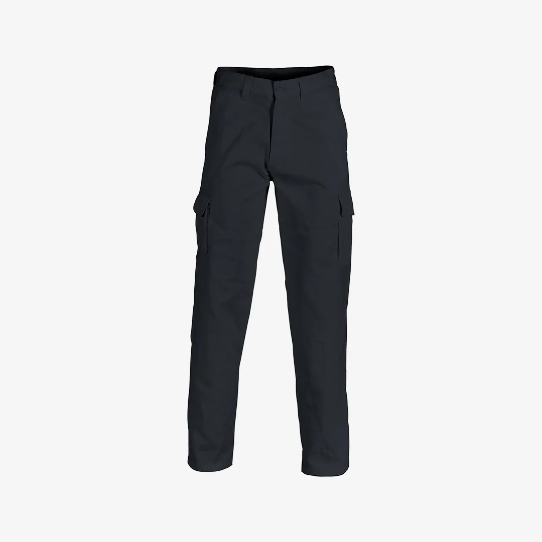 DNC Men's Cotton Drill Cargo Work Pants