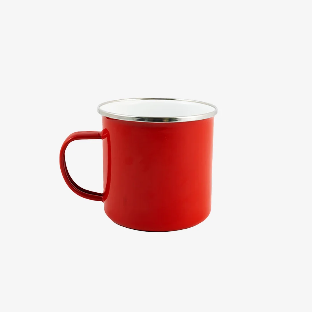 Logo Line 475ml Enamel Camping Mug - Image 3