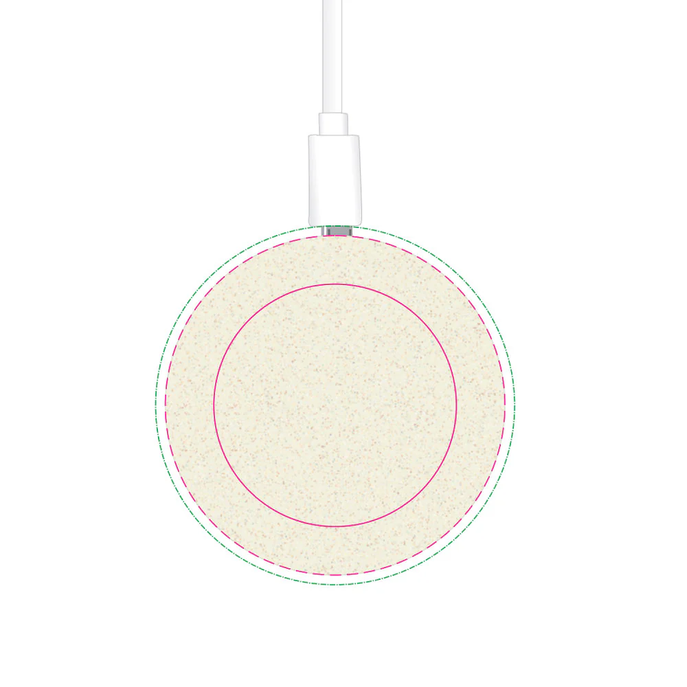 Logo Line Arc Eco Round Wireless Charger - Image 3