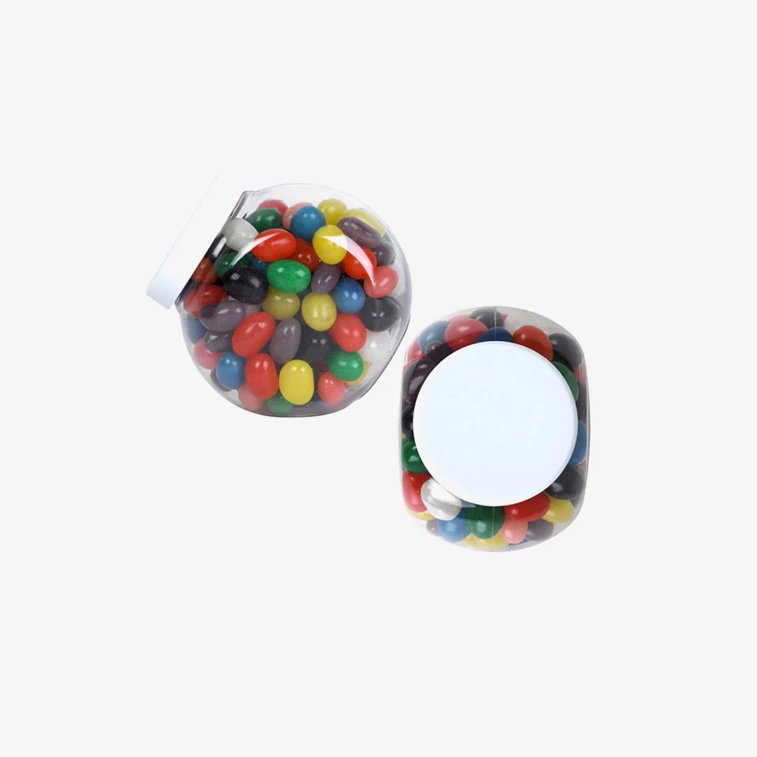 Logo Line Assorted Colour Mini Jelly Beans Container