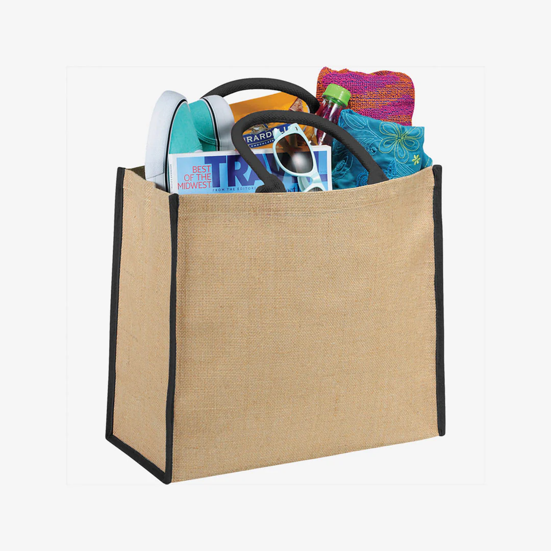 Large Eco Jute Tote - Image 8