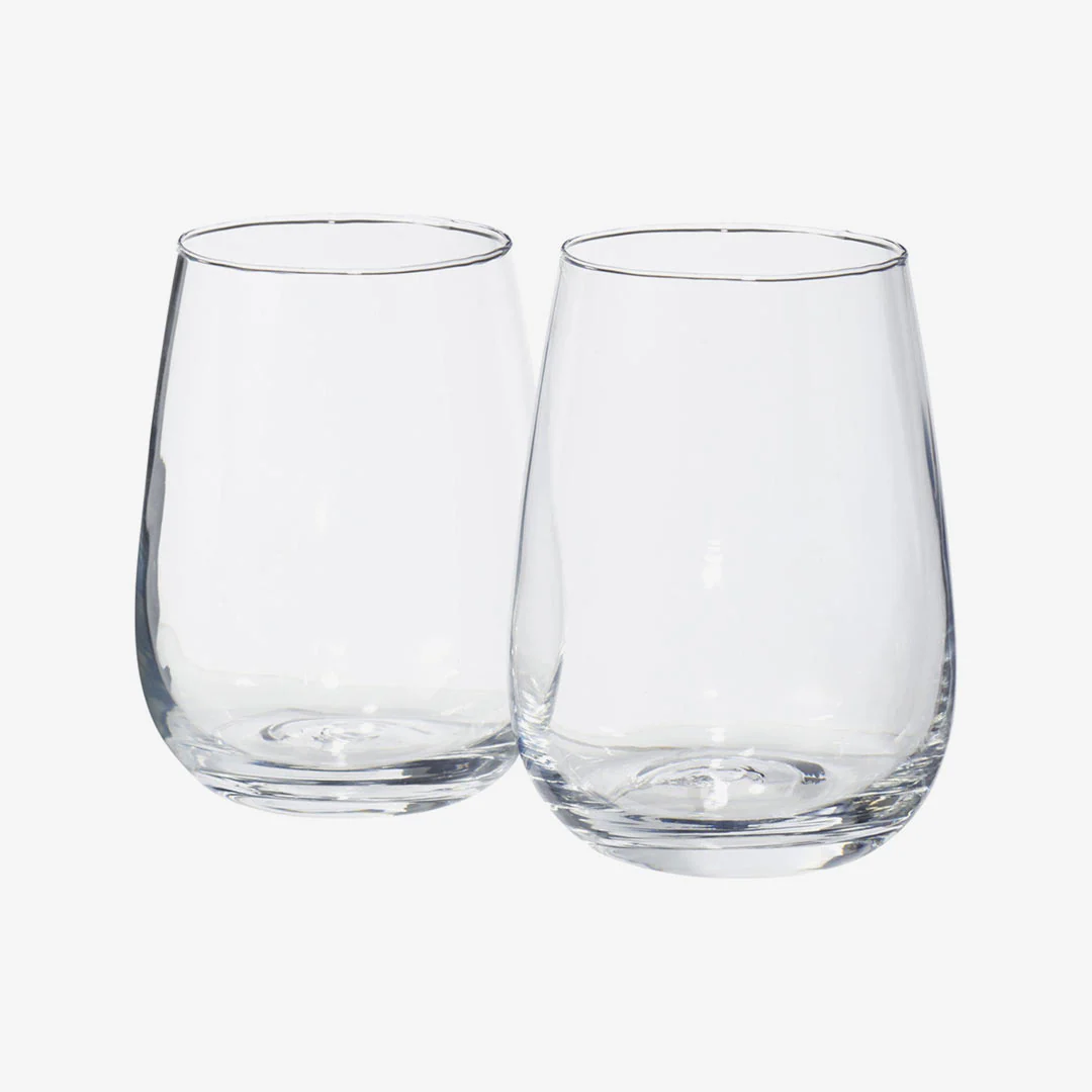 Stemless Wine Glass Set