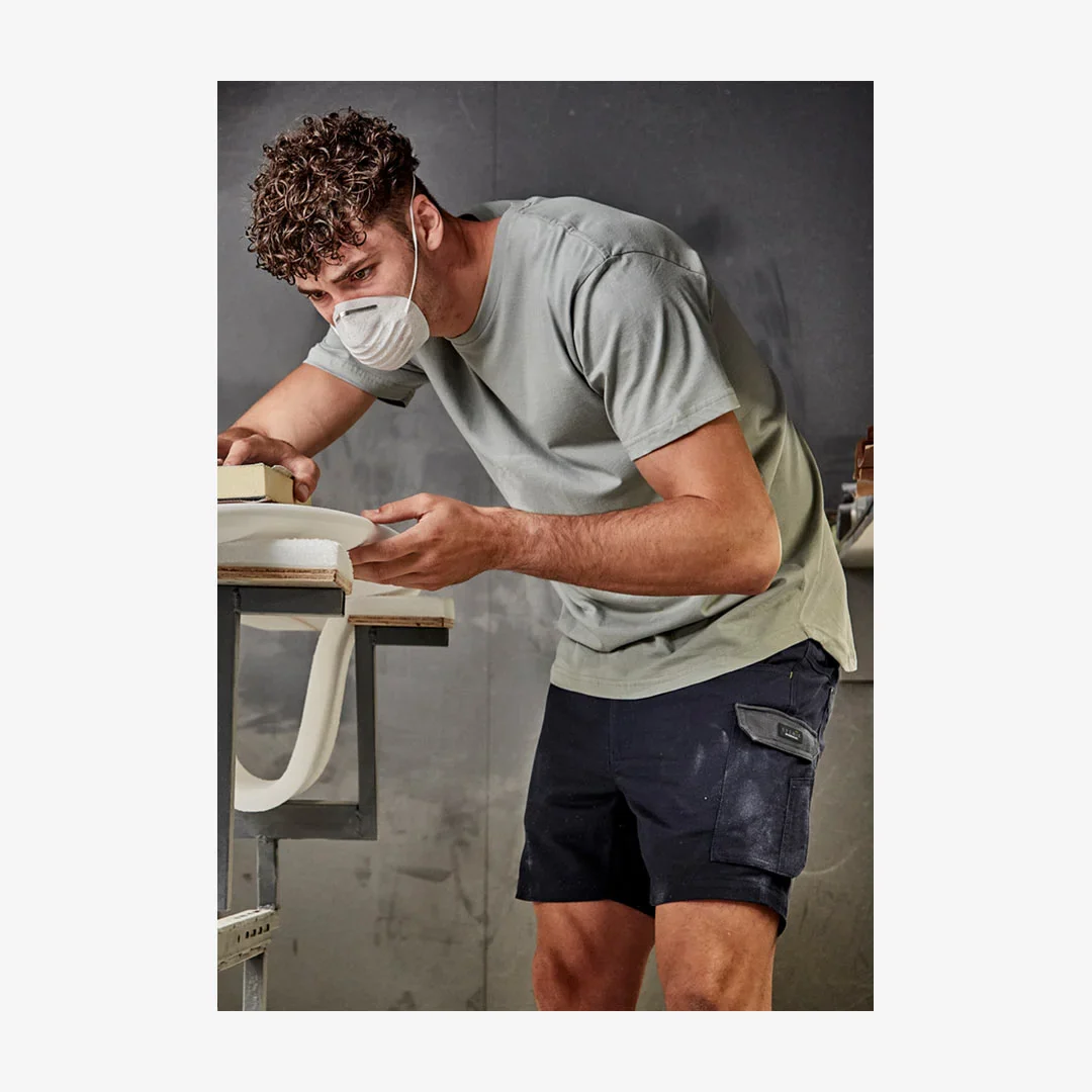 Syzmik Men’s Rugged Cooling Stretch Short Short - Image 2