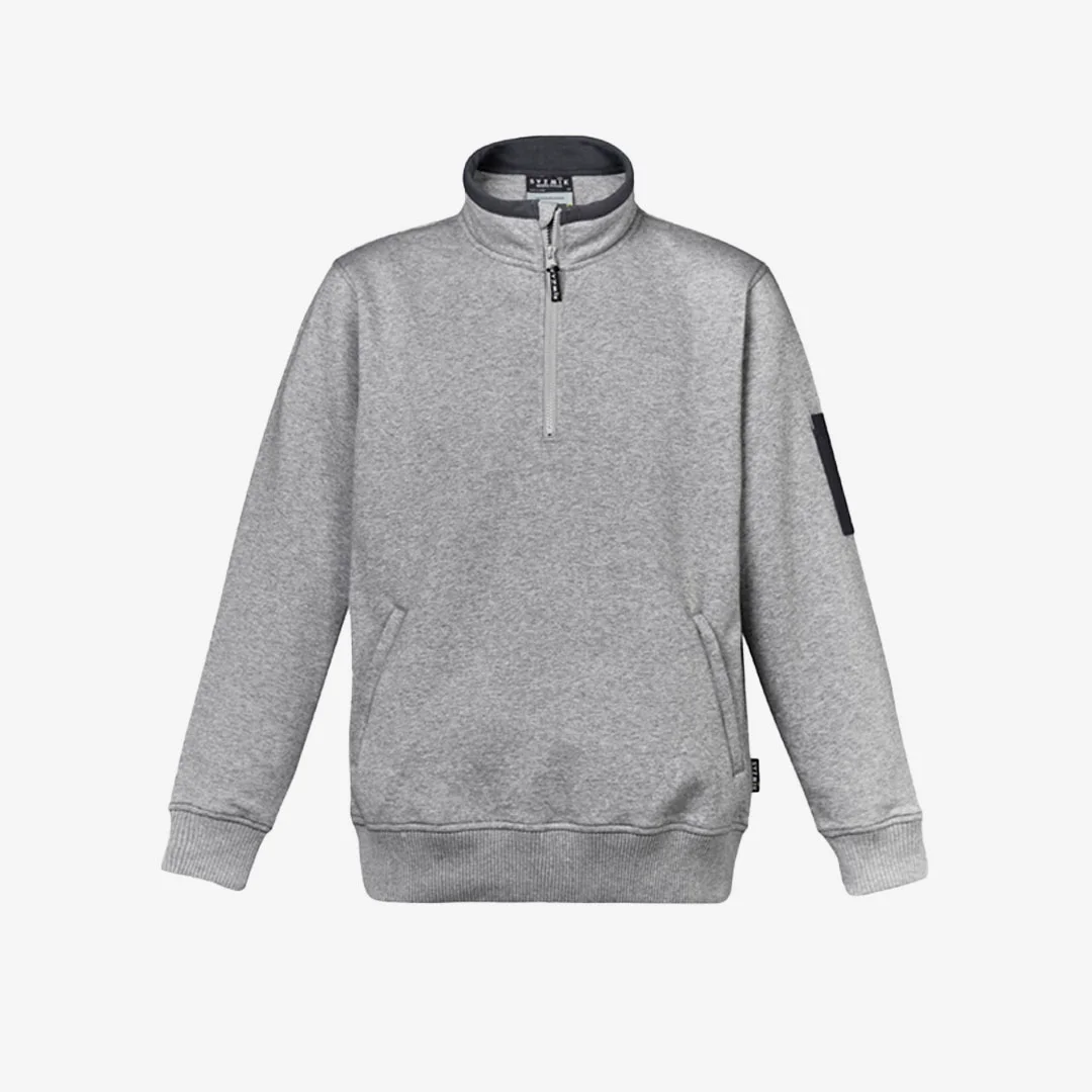 Syzmik Unisex 1/4 Zip Brushed Fleece Work Pullover - Image 3