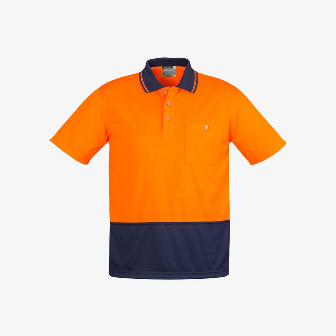 Syzmik Unisex HiVis Basic Short Sleeve Work Polo - Image 3