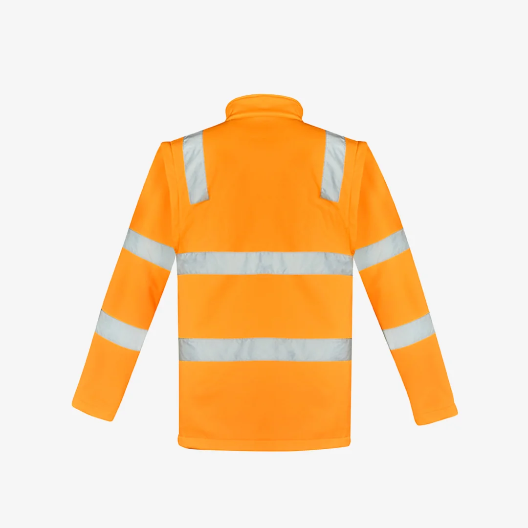 Syzmik Unisex HiVis VIC Rail 2-in-1 Softshell Jacket - Image 2