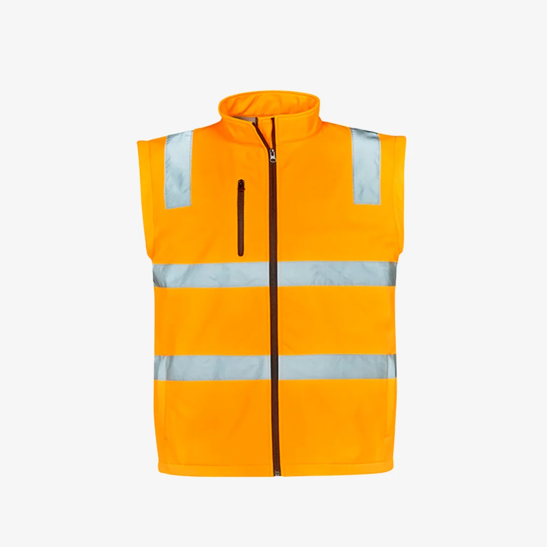 Syzmik Unisex HiVis VIC Rail 2-in-1 Softshell Jacket - Image 3