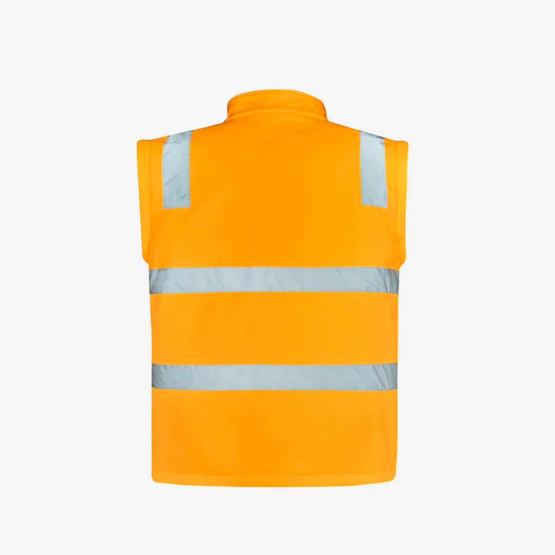 Syzmik Unisex HiVis VIC Rail 2-in-1 Softshell Jacket - Image 4